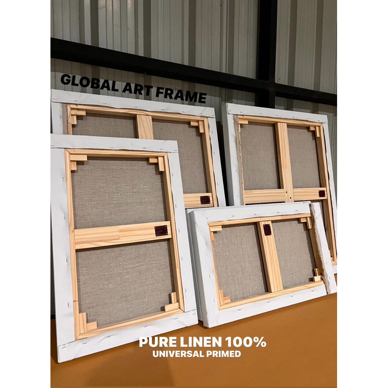 เฟรมขึงผ้าลินิน Linen450-500GSM เนื้อFine-Medium(ขนาดเล็ก-กลาง) Premium Artist Grade✔️ LINEN100%