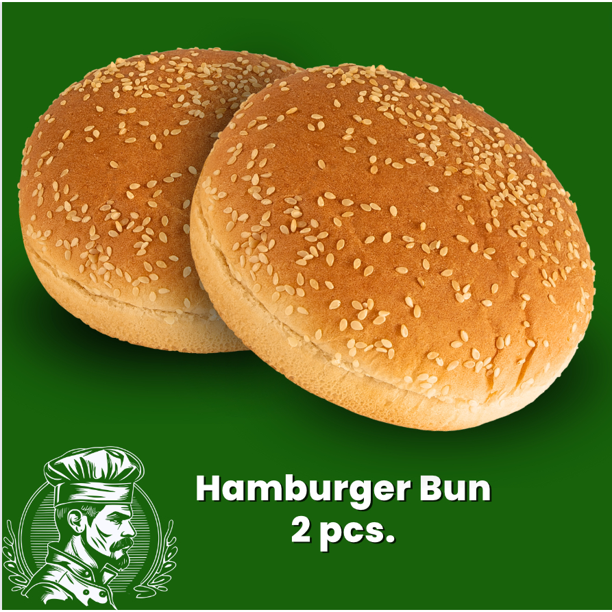 เบอร์เกอร์ ขนมปังเบอร์เกอร์ 2 ชิ้น Burger Buns / Ham Burger แป้งเบอร์เกอร์ Bread Roll