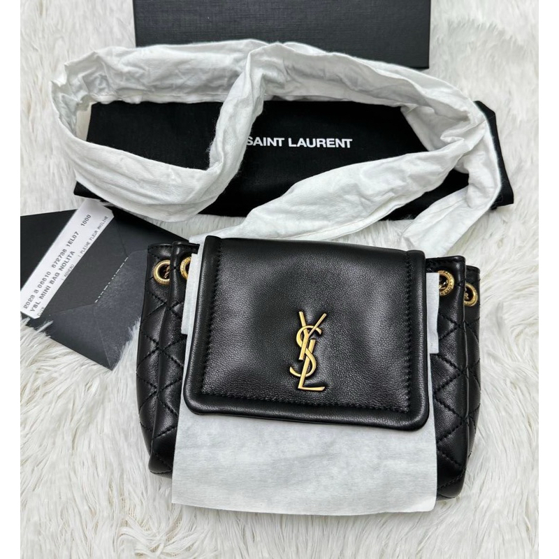 (new)Saint Laurent mini Nolita crossbody bag  พร้อมส่ง‼️  อปก. กล่อง การ์ด ถุงผ้า ถุงกระดาษ ใบเสร็จ