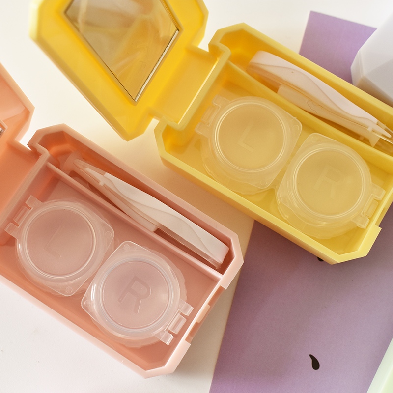 Midroo Contact Lens Candy Storage Box Case กล่องคอนแทคเลนส์ เนื้อแมตต์ น่ารัก ที่ใส่คอนแทคเลนส์ กล่องคอนแทค
