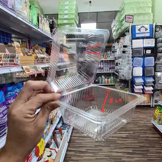 กล่องขนมสีเหลี่ยม OPS ใส TC-13 ( 100 ชิ้น )