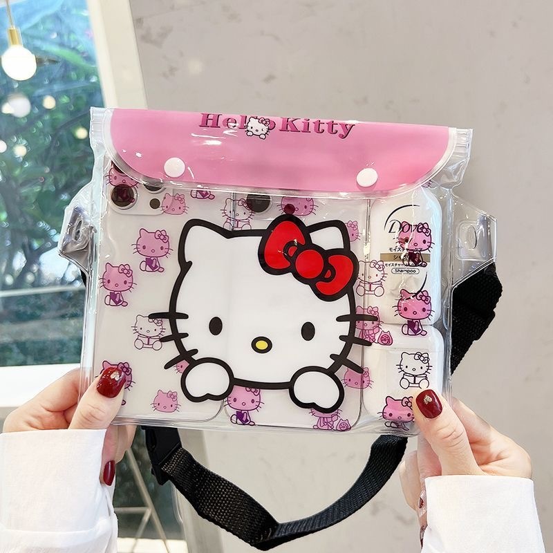 กระเป๋ากันน้ำคาดเอวลายการ์ตูน กระเป๋าสะพายกันน้ำ กระเป๋าพลาสติกกันน้ำwaterproof waist bag