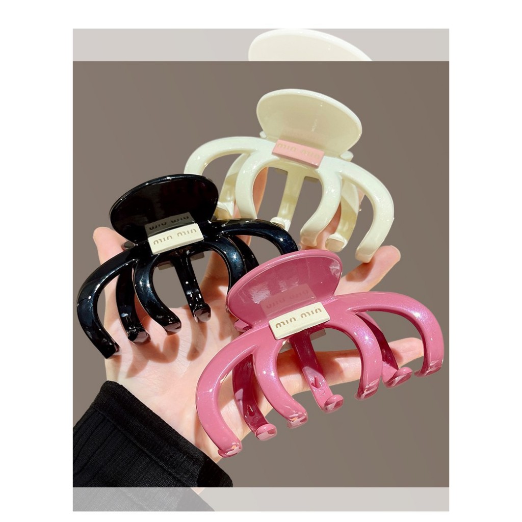 [N05] พร้อมส่ง กิ๊บหนีบผมจัมโบ้เพื่อผมหนาเก็บได้หมด กิ๊บงับผมขนาดที่ใหญ่และสีไฮเอนด์แบบเงาการเคลือบที่สวยงาม - รูปที่ 6