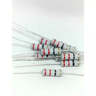 10pcs ตัวต้านทาน 1 วัตต์ 5% ฟิล์มโลหะออกไซด์ metal filmoxide 1W 4.7 1K 10K 220 120k 10 22 2.2 10K 100K resister