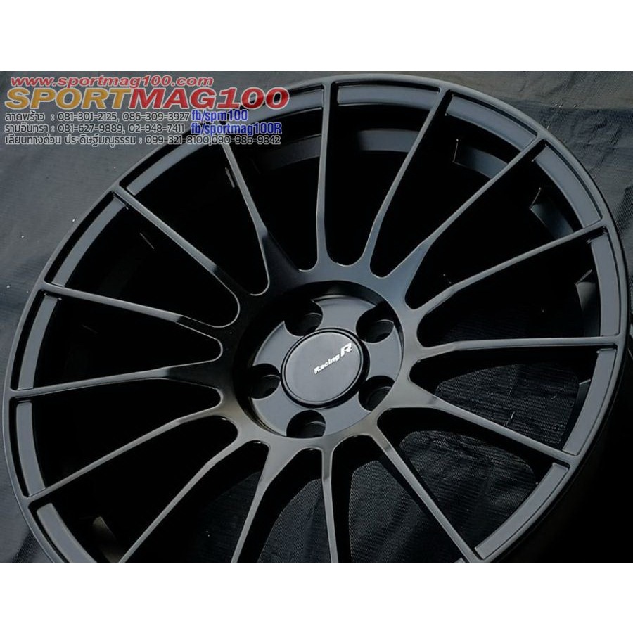 ล้อแม็กซ์ RS05RR สีดำด้าน 8-17นิ้ว 5รู105 ET35 [14789]