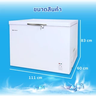 OXYGEN ตู้แช่ รุ่น BD-300 (10.3 คิว ) ความจุ 300 L ตู้แช่แข็ง ตู้แช่นมแม่
