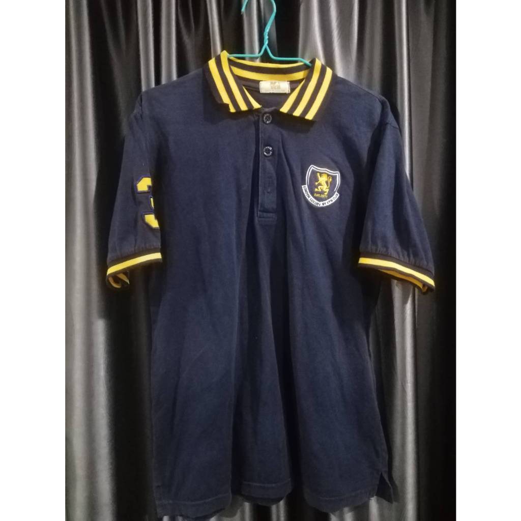 เสื้อยืดคอโปโล สีน้ำเงิน LONDON LUXURY BY KPN CLUB รอบอก40นิ้วยาว27นิ้ว