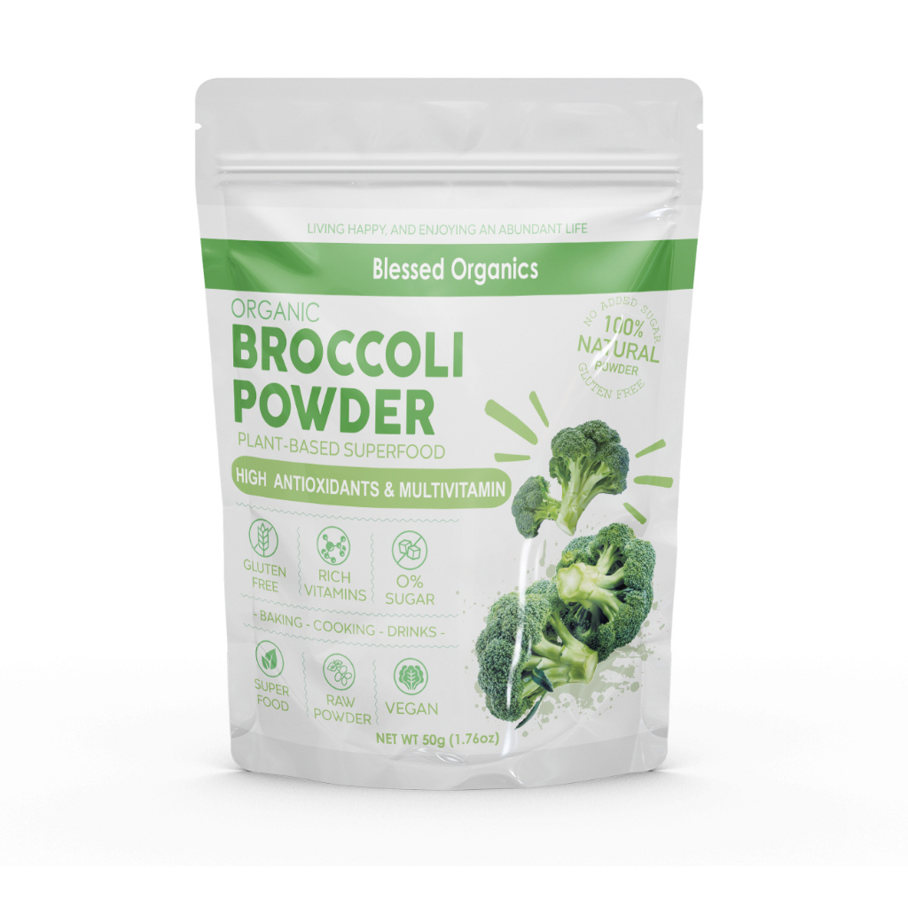 ผงบล็อคโคลี่ BROCCOLI POWDER ออแกนิค100% วิตซีสูงปรื้ดด