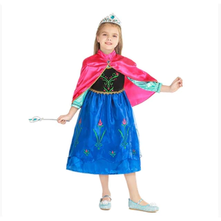(พร้อมส่ง) ชุดเจ้าหญิงเด็ก เจ้าหญิง Elsa เอลซ่า Anna อันนา jasmine จัสมิน Snow White นางเงือก Mermaid Wednesday