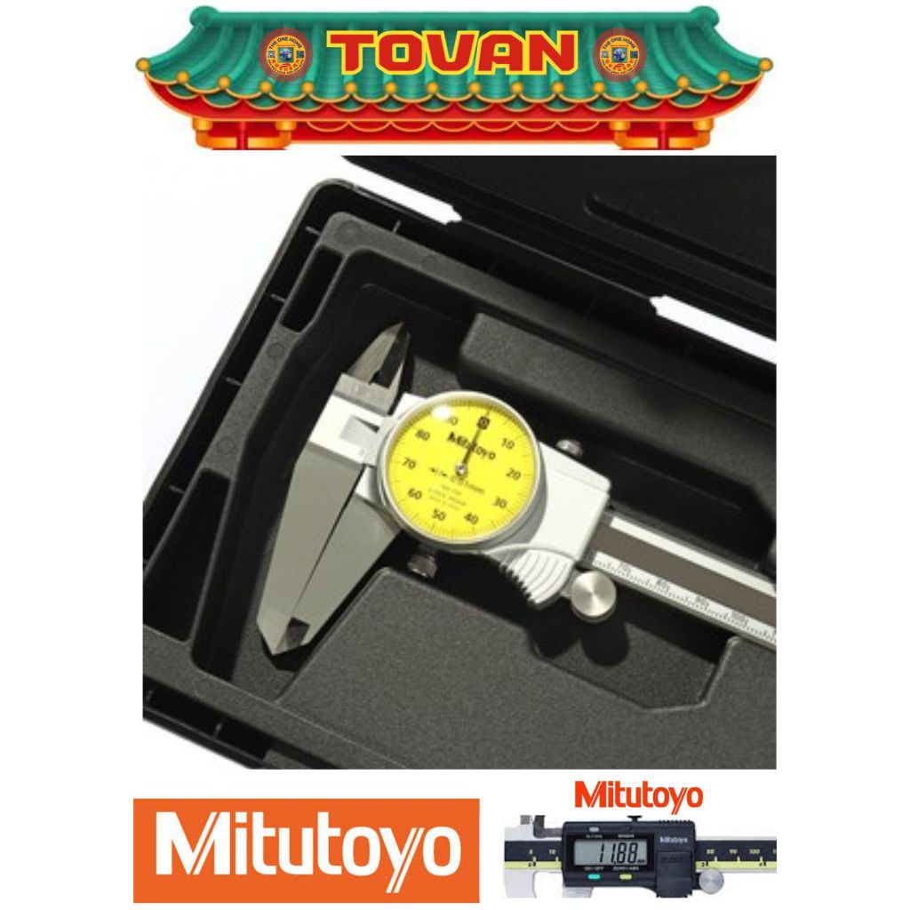MITUTOYO D505-733 เวอร์เนียแบบเข็ม ไดอัลเกจ DIAL CALIPER 8" 0.200mm M251-505733 ของแท้ พร้อมส่ง