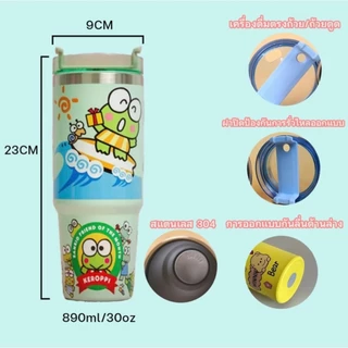 ใหม่!! แก้วน้ำสแตนเลส เก็บความเย็น ขนาด 890ml. แก้วน้ำลายการ์ตูน น่ารักๆ สีสวยมาก ตรงปก สินค้าพร้อมส่งที่ไทย รอไม่นาน