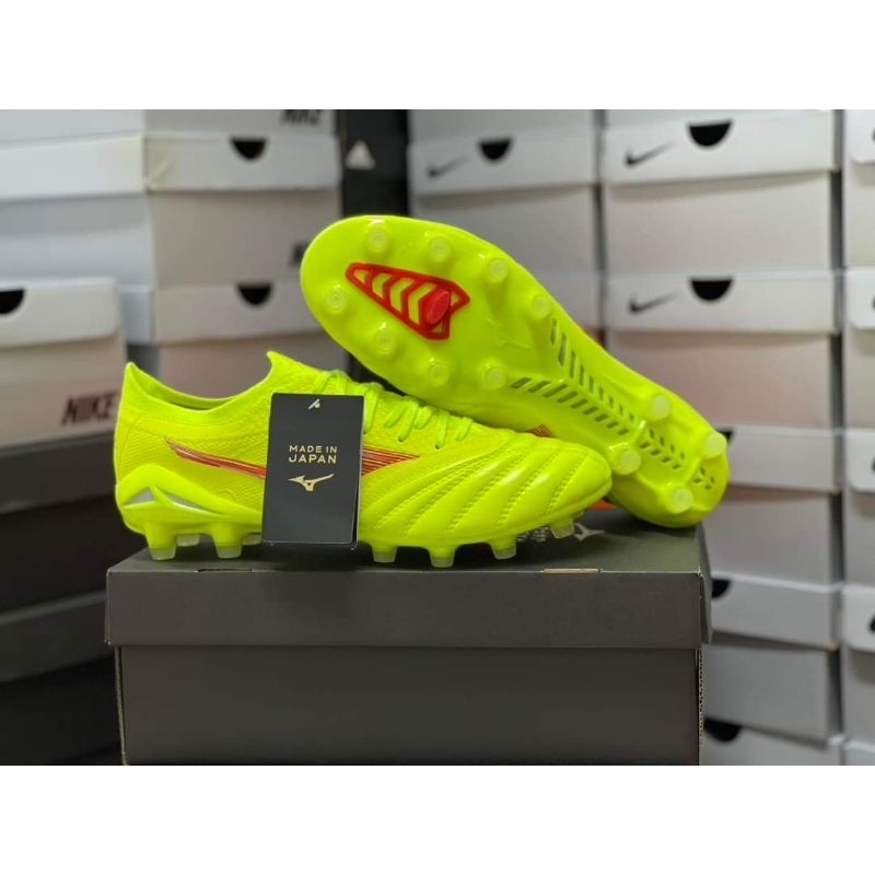 รองเท้าสตั๊ดสีมาใหม่เดือนนี้ Mizuno Man made in Japan หนังแท้