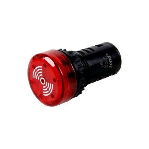 TEND ออดไฟ LED 220VAC รุ่น TS2BIL2 ขนาด 22/25 มม. สีแดง