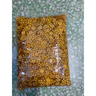 ลูกปัดกลมเงิน,ทอง ดำ หยดน้ำ 3mm 4mm 5mm 6mm 8mm/10mm/12mm/-500g
