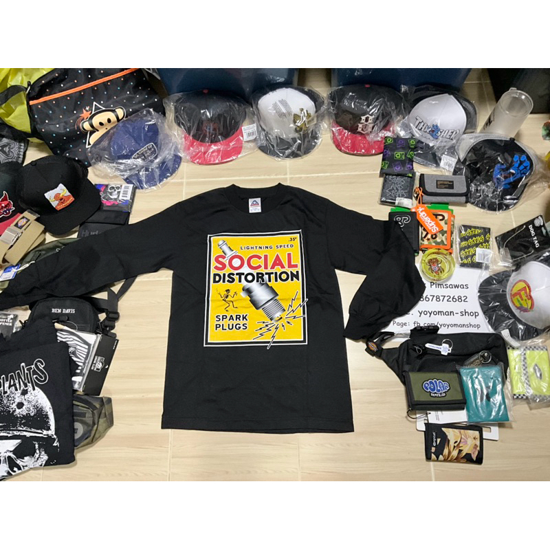 เสื้อแขนยาว Social Distortion ของแท้มือ1 size S