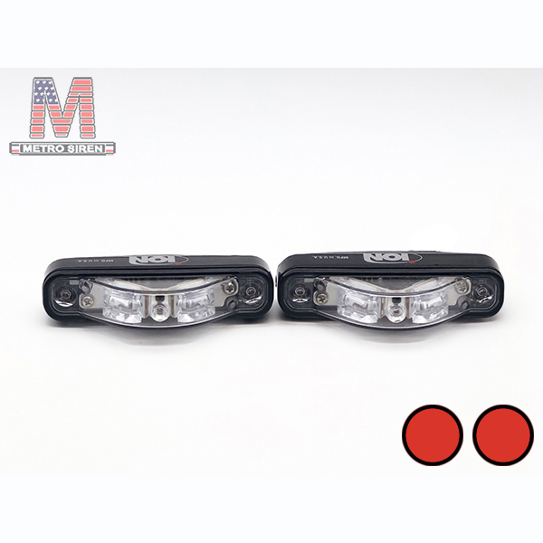 Whelen ION V1 สีแดงล้วน ไซเรน (มือสอง - คู่)