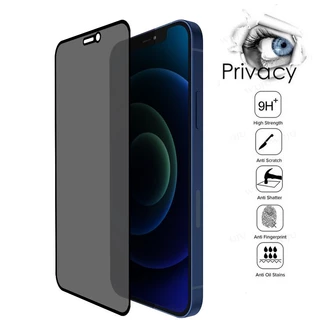 ฟิล์มกระจก เต็มจอ สำหรับ iPhone 17 air 16 15 13 11 Pro Max 14 12 Mini XR XS XSMax 6 7 8 14 Plus กันมองกันเสือก PVTรุ่น