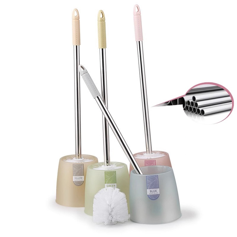 แปรงขัดห้องน้ำ แปรงล้างสุขภัณฑ์ แบบหัวกลม ที่ขัดห้องน้ำ ไม้ขัดส้วม ฐานเก็บระบายน้ำ Toilet Brush อุปกรณ์ทำความสะอาดบ้าน - รูปที่ 7