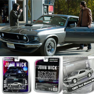 Greenlight | Ford Mustang BOSS & Dodge Charger RT & Chevelle SS & Phymouth Cuda & Taxi จากหนัง John Wick สเกล 1:64