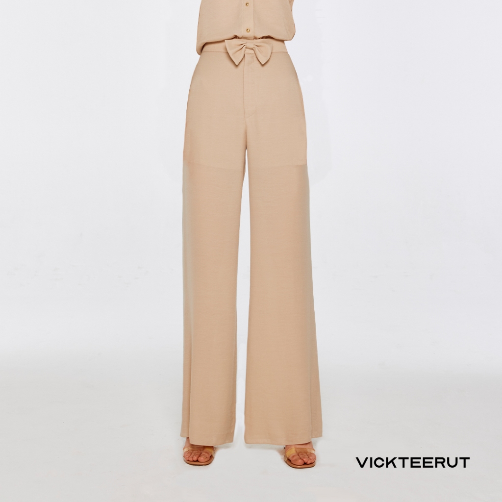 VICKTEERUT Re-Edition Flat Front Straight Leg Trousers กางเกงขายาว ทรงตรง — صورة 5