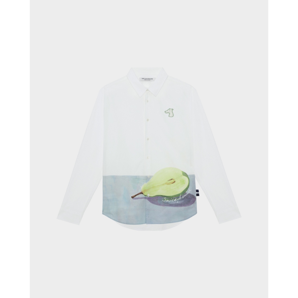 POPLIN LOOSE SHIRT WITH LOGO EMBROIDERED