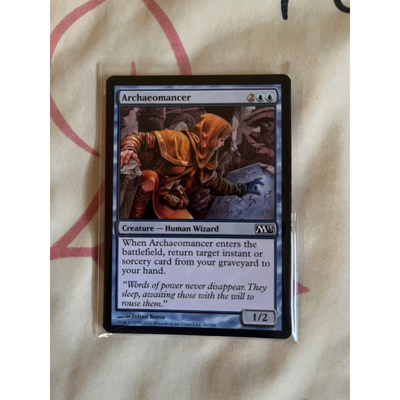 การ์ด MTG Archaeomancer Blue Magic the Gathering EDH รุ่น Coreset สภาพ Nm