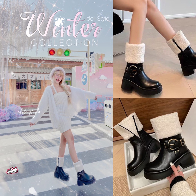 Idoli Style บูทบุขนแนวเกาหลี บูทลุยหิมะได้ พร้อมส่งในไทย