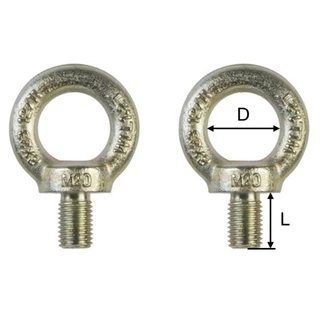 [M6-M12]อายโบล์ท ชุบซิงค์ เกลียวมิล / Eyebolt Zinc / M6 / M8 / M10 / M12