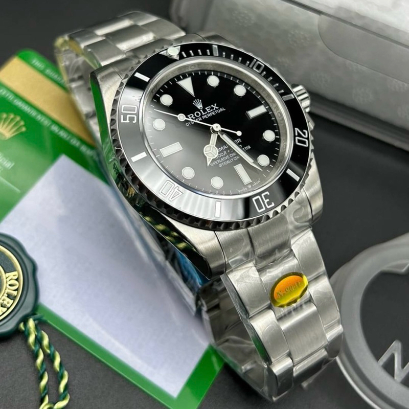 TOP Swiss CC R7สุดจริง‼️1:1✅ นาฬิกาRL Submariner No date 41mm สีดำ เครื่องautomaticแท้ ตรงตามรูป100%