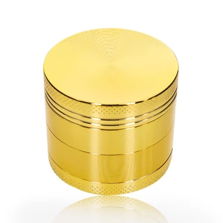 ที่บดสมุนไพร 40มม. 50มม. 55มม. 63มม. Grinder 4 ชั้น 63mm สีทึบ วัสดุโลหะ บดได้ละเอียด พกพาสะดวก พร้อมส่งจากไทย
