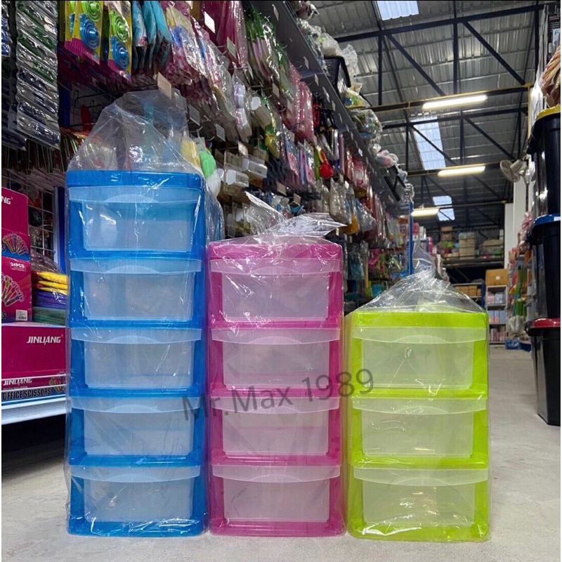 (พร้อมส่ง)ลิ้นชักเก็บของ ขนาด 2/3/4/5 ชั้น ลิ้นชักพลาสติก ชั้นวางของ