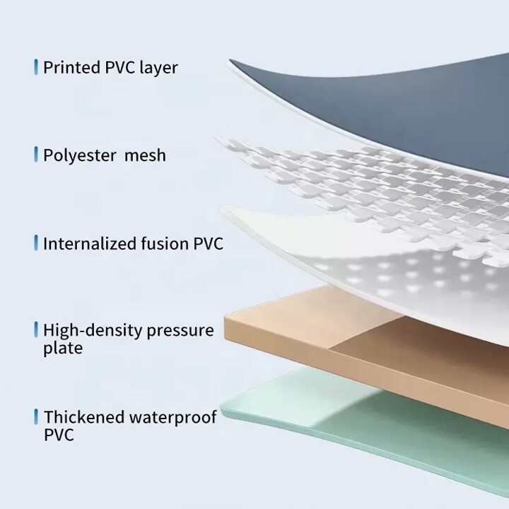 สระน้ํา สระว่ายน้ำครอบครัว สระว่ายน้ำพับได้ สระว่ายน้ำไม่เป่าลม มีให้เลือกหลายขนาด PVC 2ชั้น - รูปที่ 4