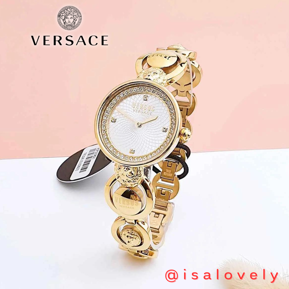 📌Isa Lovely Shop📌  VERSUS VERSACE Women's Watch VSP333621 สี ทอง