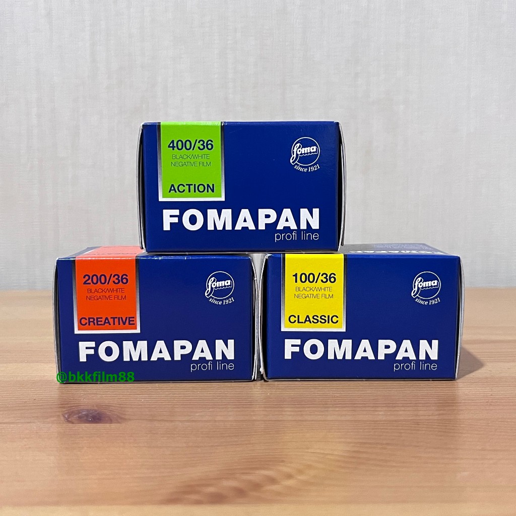 ฟิล์มขาวดำ Fomapan 35mm 100 200 400 Black and White Film 135 ฟิล์ม 35มม. ขาวดำ