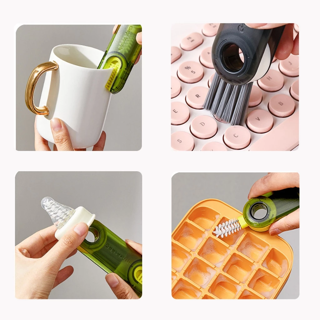 แปรงล้างถ้วย 3 in 1 หมุนได้ 360 องศา แบบพกพา thumbnail 8