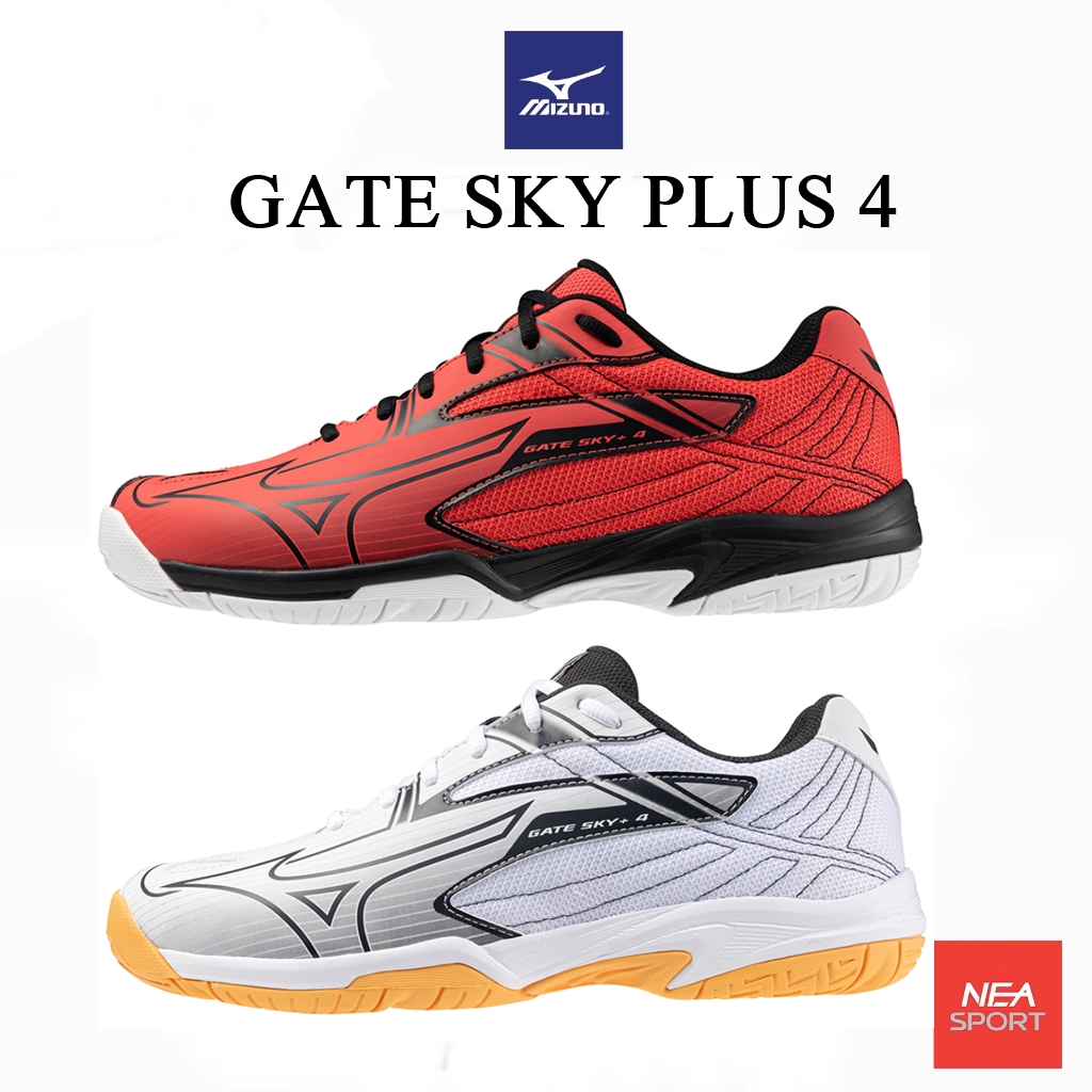 [ลด20% เก็บโค้ด 20XTRA1000] MIZUNO Badminton Gate Sky Plus 4 รองเท้า แบดมินตัน หน้ากว้าง มิตซูโน่ แท