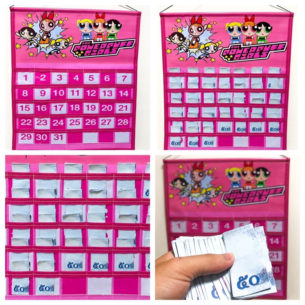 ปฏิทินออมเงิน ลายพาวเวอรืพัฟฟ์เกิ้ลส์