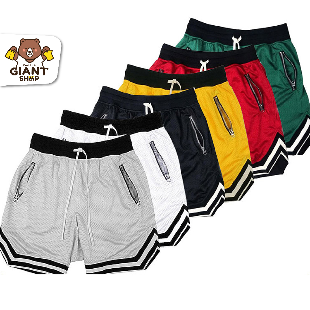 GIANTSHOP กางเกงขาสั้น บาสเกตบอล หลายสี (B-201)