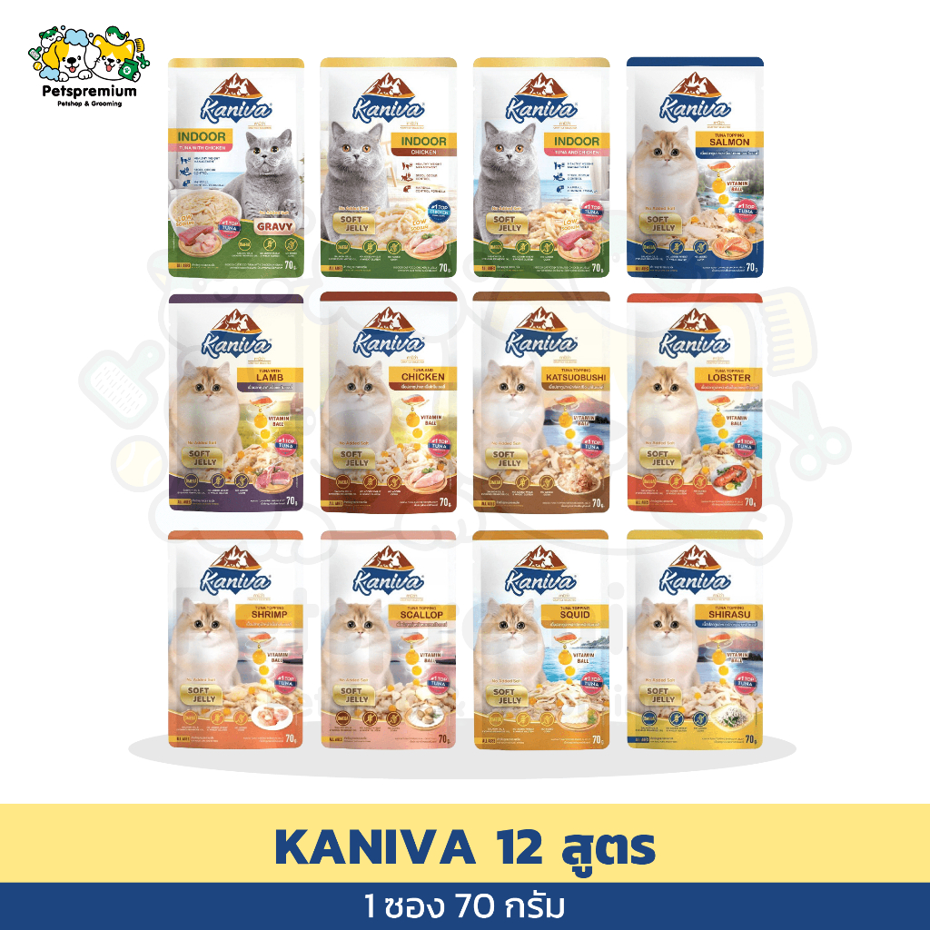 Kaniva อาหารเปียกแมว คานิว่า [12 ซอง]