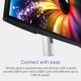 Dell U2724D UltraSharp 27 Inch QHD (2560x1440) Monitor,120Hz, IPS Black, 5ms, 98% DCI-P3, 2x USB-C, 2x DisplayPort, HDMI