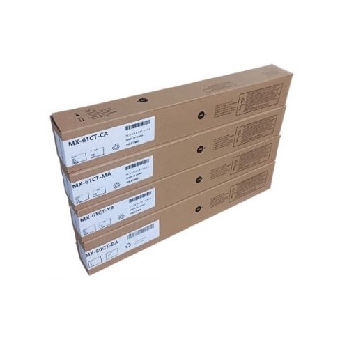 หมึกเทียบ เครื่องถ่ายเอกสาร  SHARP MX-61AT FOR MX3070/4070/5070 BK-300g C/M/Y-280g