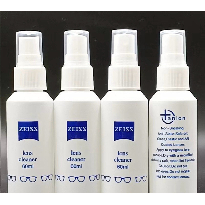 (*ขออนุญาตฝากร้านใหม่ด้วยค่ะ*) ZEISSน้ำยาทำความสะอาดเช็ดเลนส์แว่นตาขนาด60ml(2ขวด+ผ้าเช็ดเลนส์ไมโครฟรี1ผืน)