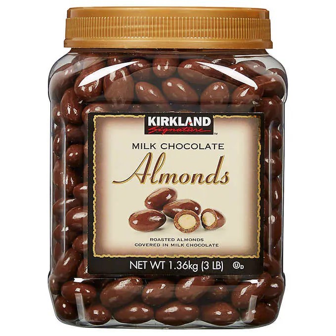 Kirkland Signature Almonds Milk Chocolate เคิร์กแลนด์ ซิกเนเจอร์ ช็อกโกแลตนม สอดไส้อัลมอนด์ 1.53kg.