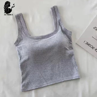 เสื้อครอปสายเดี่ยว เสื้อกล้ามแฟชั่น ทรงเป๊ะสวย ฟองน้ำในตัว พร้อมส่ง A146