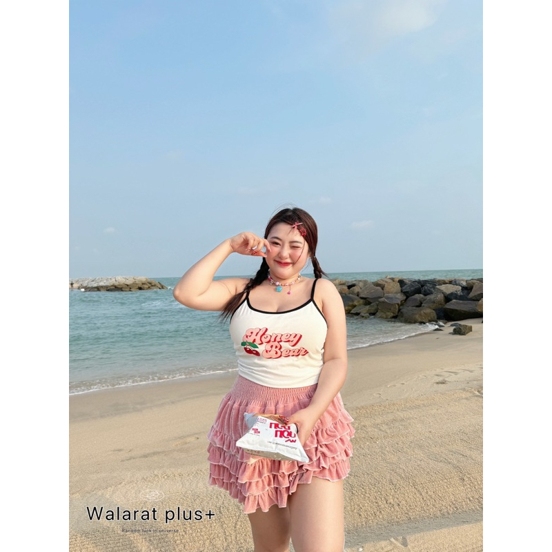 Walarat plus+เสื้อสายเดียวคนอวบ