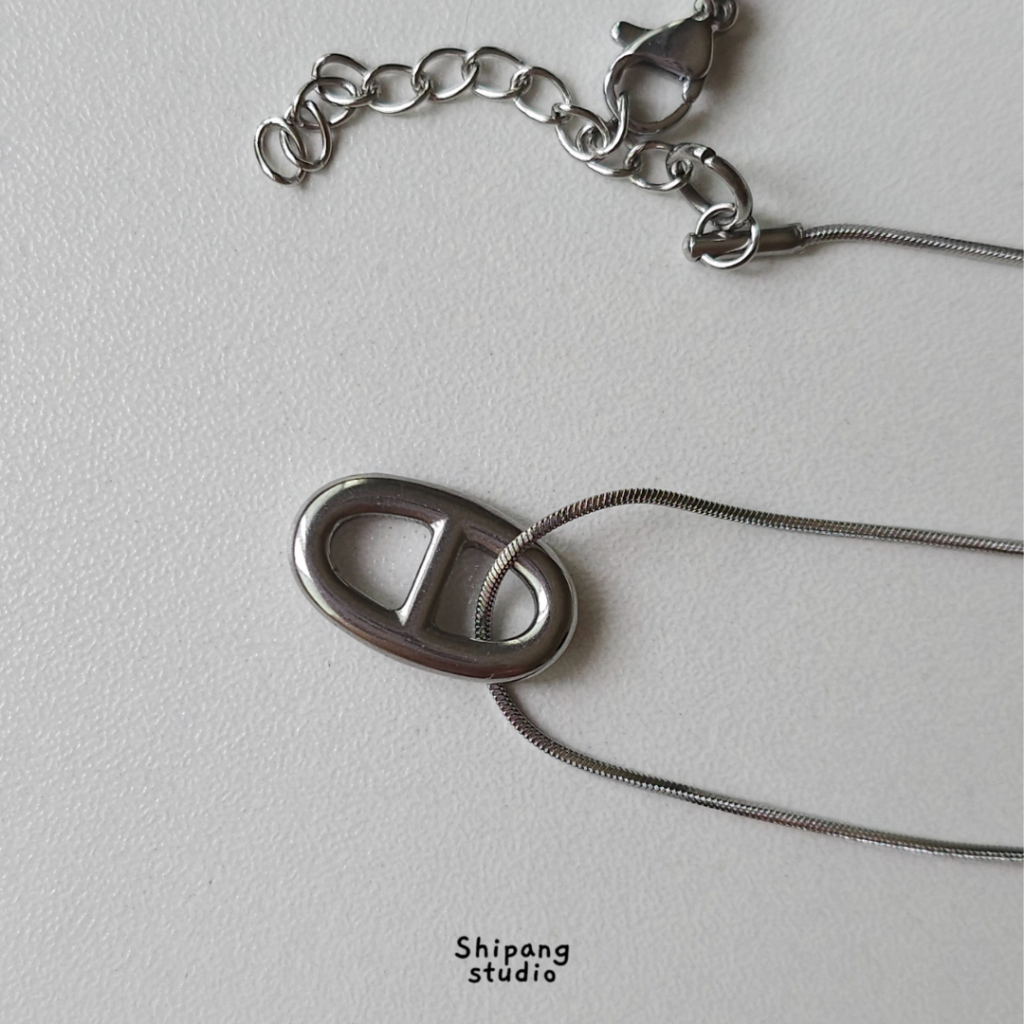 Shipang.studio สร้อยสแตนเลสจี้มินิมอล สร้อยคอ