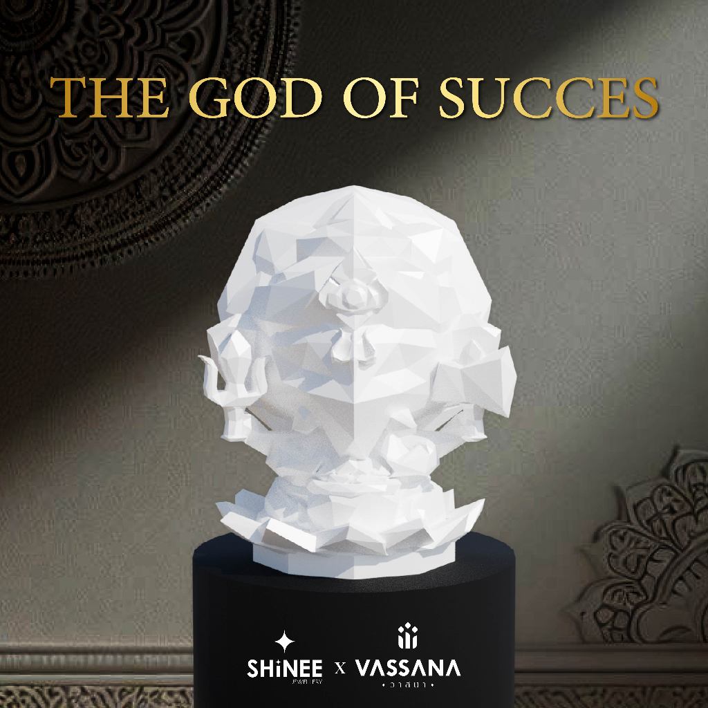 Ganesha Polygon องค์ตั้งบูชา (สูง 4 ซม. ฐาน 3 ซม.) Shinee jewellery