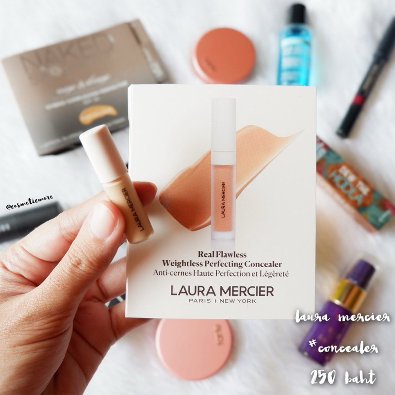 พร้อมส่ง! ❤️ laura mercier real flawless weightless perfecting concealer 1ml สี 1N0/2W1/3W1