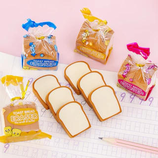 ยางลบดินสอ ขนมปัง ของจิ๋ว เหมือนจริง น่ารักมาก Cute Eraser ยางลบ ดินสอ เครื่องเขียน อุปกรณ์การเรียน