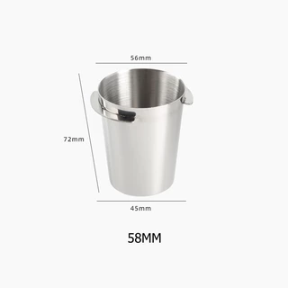 ถ้วยโดส 51/53mm 58mm เหล็ก สีเดิม/ดำ รองผงกาแฟไม่ให้หก สแตนเลส 304